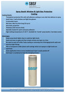Spray Booth Window & Light Protective Coating (46cm Width Roll x 42m Long)