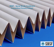 Primary Extraction Filter - Concertina / Cardboard - 3' (914mm) High x 30' (9144mm) Long