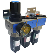 Three Stage Compressed Air Filter Regulator Unit