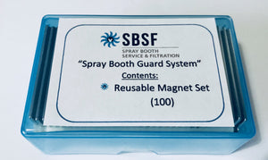 Spray Booth Guard System - Set of Magnets (100)